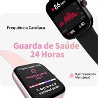 Smartwatch Feminino Tela HD 1.91" Alexa Integrada | Relógio Fitness IP68 com 100 Esportes e Monitoramento de Saúde Completo (Rosa) - imagem 4