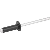 Rebite de Repuxo Nove54 3,2mm x 8mm Preto - Pacote com 100 Peças | Fixação Forte e Durável - imagem 3
