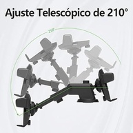 Suporte de Celular para Carro com Trava Automática e Giro 360° - Fixação Premium no Painel/Vidro - imagem 5