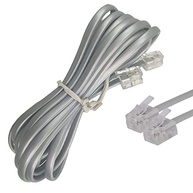 Cabo Fio Telefônico RJ11 3 Metros: Conexão Estável para seu Telefone Fixo e Fax - imagem 3