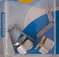 Botão Francês Zamak Fixtil Cromado: Fixação Segura e Elegante para Espelhos - imagem 4