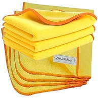 Kit 10 Flanelas Microfibra Amarela Cadillac 40x60cm: Limpeza Impecável e Brilho Duradouro - imagem 2