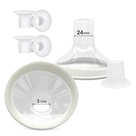 Inserções de Flange Mompmuir 6 Unidades 17/19/21mm + 2 Protetores 24mm - Compatível com Lansinoh e Medela - imagem 2