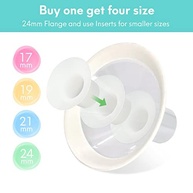 Inserções de Flange Mompmuir 6 Unidades 17/19/21mm + 2 Protetores 24mm - Compatível com Lansinoh e Medela - imagem 3