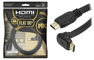 Cabo HDMI 2.0 PIX Flat Gold 2M 90 Graus 4K HDR - Conexão Premium e Imersiva - imagem 2