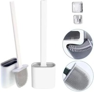 Kit 2 Escovas Sanitárias Silicone Premium com Suporte - Flexível, Antibacteriana e Multiuso para Banheiro - imagem 5