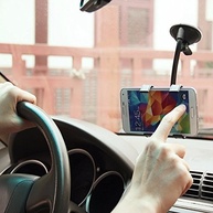 Suporte Veicular Universal Flexível para Celular e GPS com Ventosa 360° - imagem 2