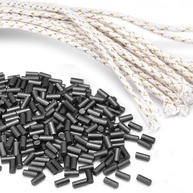 CooBigo Flints de Isqueiro Preto 500Pcs E Pavios de Isqueiro 20Pcs, Pedra de Sílex de Ferrocério para Reparo de Isqueiros, Adequado para Isqueiros A Gasolina Ou Gás - imagem 1