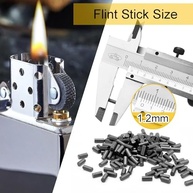 CooBigo Flints de Isqueiro Preto 500Pcs E Pavios de Isqueiro 20Pcs, Pedra de Sílex de Ferrocério para Reparo de Isqueiros, Adequado para Isqueiros A Gasolina Ou Gás - imagem 3