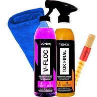 Kit Essencial Lavagem Automotiva: Shampoo Neutro V-Floc 500ml + Cera Tok Final 500ml Vonixx - imagem 2