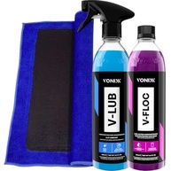 Kit Descontaminação Vonixx: Toalha Clay Bar + V-Lub 500ml + V-Floc 500ml - imagem 2