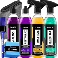 Kit Completo Vonixx V-Floc, Restaurax, Tok Final e Sintra Fast 500ml | Limpeza e Proteção Automotiva Profissional - imagem 1