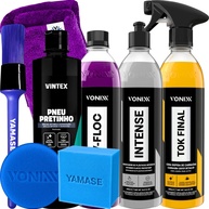 Kit Completo Vonixx: V-Floc, Intense, Tok Final, Pneu Pretinho e Acessórios para Detalhamento Automotivo - imagem 1