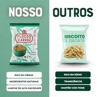 OKOSHI - Flocos de Arroz com Açúcar Mascavo - Snacks Saudáveis de Baixa Caloria, Lanches Fit para a Dieta - Vegano, Sem Glúten, Sem Lactose, Sem Gordura Trans, Kosher - 50g - imagem 5