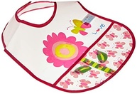 Babador com Bolso Flor Rosa - Proteção e Estilo para Bebês - imagem 2