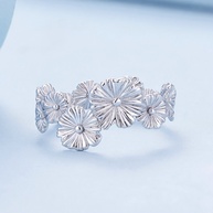 Anel de Prata Bamoer 925: Elegância em Flor - imagem 2