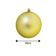 Jogo 6 Bolas de Natal Douradas Grandes 10cm: Glitter, Fosca e Lisa | Bela Flor - imagem 3