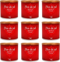 Flor De Sal Cimsal, 350g (Sal Marinho Integral) Rico em Minerais Como Magnésio, Cloreto de Sódio e Potássio Kit Com 9 Latas - imagem 1