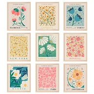 Conjunto de 9 Pôsteres de Arte de Parede Florais | Decoração Moderna 30x40cm - imagem 2