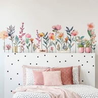 Adesivo de Parede Floral com 33 Peças - Decore seu Quarto com Estilo e Facilidade - imagem 2