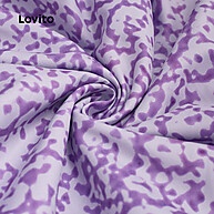 Vestido Boho Roxo com Acabamento em Alface - Estilo Ditsy Floral - imagem 2
