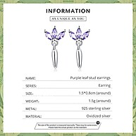 Brincos de Prata 925 Bamoer: Elegância Floral - imagem 2