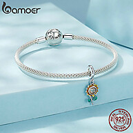Charme Girassol Prata 925 Bamoer: Elegância Floral - imagem 2