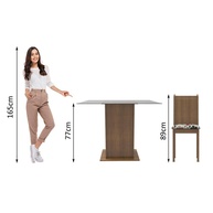 Sala de Jantar Maya Madesa: Elegância Floral - imagem 2