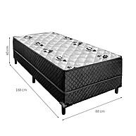 Cama Box Solteiro Unyco: Conforto e Estilo Floral - imagem 2
