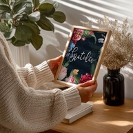 Quadro Decorativo Gratidão Floral com Moldura - Frase Inspiradora sobre Fé, Amor e Esperança - imagem 5