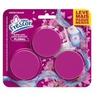 Bloco Sanitário Desodorizador Triplo 45g - Limpa, Perfuma e Colore a Água com Fragrância Floral - imagem 2