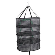 Secador de Malha Suspensa Dobrável com Zíper – 4 Camadas para Flores, Peixes, Vegetais e Roupas - imagem 2