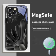 Capinha iPhone Flores Degradê Laranja - Magsafe - imagem 2