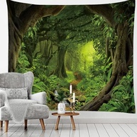 Tapeçaria de Parede Floresta Exuberante - Decore com Natureza Viva - imagem 5