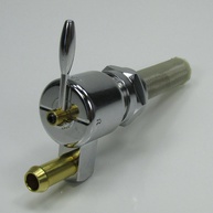 Válvula Petcock Hi-Flow Cromada 22mm para Harley Davidson Big Twin e Sportster (1975-2006) - imagem 1