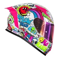 Capacete Norisk Flow Trap Branco e Rosa: Segurança e Estilo para Você! - imagem 3