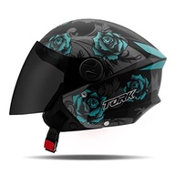 Capacete Aberto Pro Tork New Liberty 3 Flowers Azul Brilhante - Segurança e Estilo para Você! - imagem 2