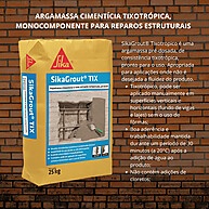 Sika Grout Tix: Argamassa Estrutural Sem Fluidez - imagem 2