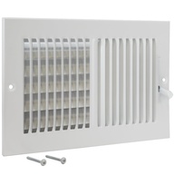 Registro de Parede Lateral Bidirecional EZ-FLO 25,4x15,2cm - Controle de Fluxo de Ar Moderno - imagem 1