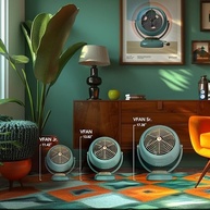 Vornado VFAN Jr. Vintage Ventilador Circulador de Ar com Design Retro e Potente Fluxo de Ar - imagem 4