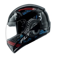 Capacete Moto Fechado Fly F-9 Preto e Azul: Segurança e Estilo para Você! - imagem 4