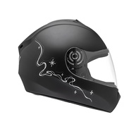 Capacete Moto Infantil Fly Young Belle Preto Fosco Prata - Segurança e Estilo para Pequenos Aventureiros - imagem 1