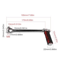 Alavanca de Partida FLYPIG para Yamaha PW80/PY80 e Honda Z50A/CT70/CT90 - Metal Resistente - imagem 3