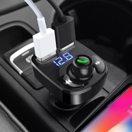 Adaptador Bluetooth Carro FM MP3: Carregador USB Duplo, Pen Drive e Cartão SD - imagem 4