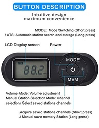 Rádio Portátil ZHIWHIS: Som Estéreo Digital FM com Melhor Recepção e Design de Bolso - imagem 5