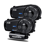 Fone de Ouvido Bluetooth Fodsports FX8 para Moto: Intercomunicador 8 Pilotos, Música e FM - imagem 1