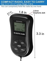 Mini Rádio Portátil FM ZHIWHIS: Som Estéreo, Display LCD e Design Compacto para o Seu Dia a Dia - imagem 5