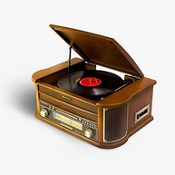 Vitrola ObaVintage: Toca Discos, CD, K7, USB, Bluetooth e Rádio FM - Reviva sua Música! - imagem 4