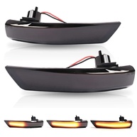 Luz de Seta Sequencial LED Âmbar Fumê para Ford Focus MK2/MK3 e Mondeo MK4 - Kit 2 Peças - imagem 1
