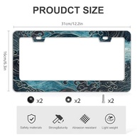 Moldura de Placa de Carro Fofa Personalizada - Aço Inoxidável Premium para Mulheres e Jovens - imagem 5